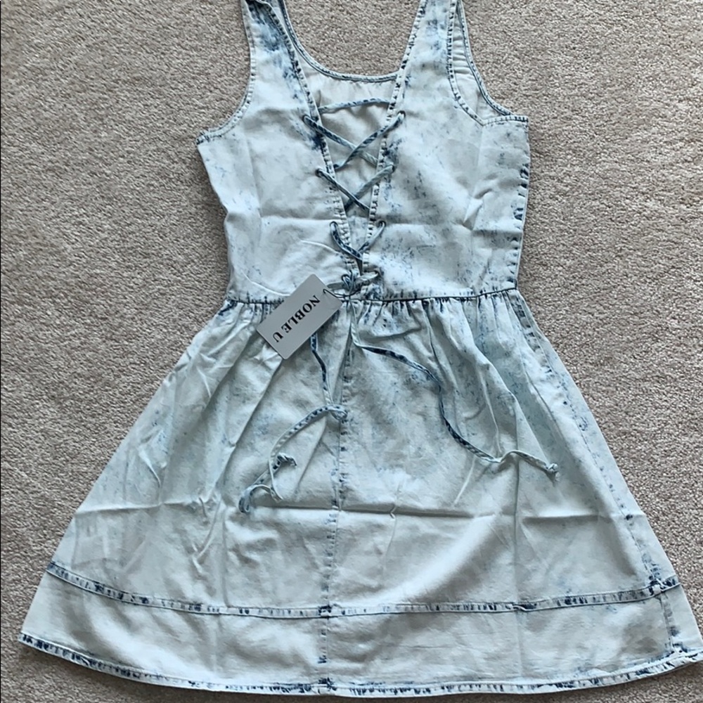 Light Wash Denim Dress - Picture 4 of 5